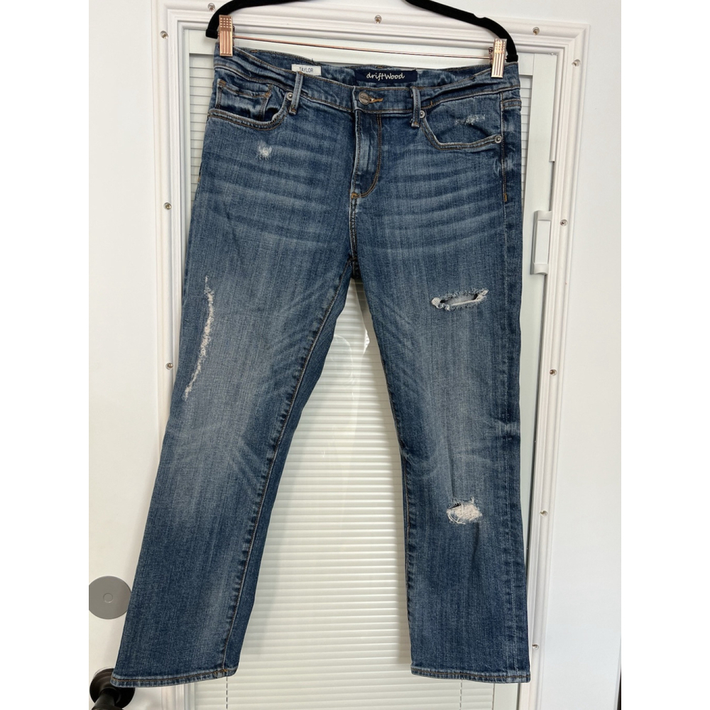 Driftwood Blue Jeans Women’s Size 28 Medium Wash Taylor Cropped Ankle